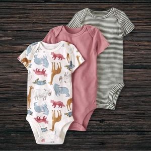little Planet by Carter's baby 3pk organic cotton endangered animals bod…